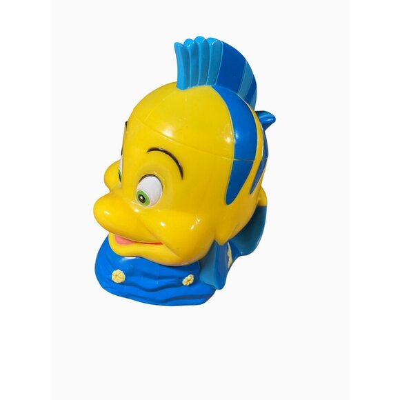 Disney Flounder Fish-Shaped Plastic Mug With Hinged Lid - Picture 13 of 13
